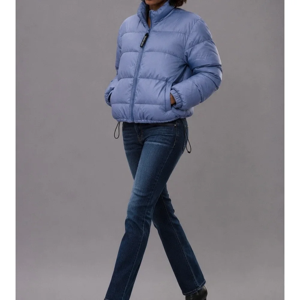 Sierra Designs 600 Powerfill Goose Down Puffer Jacket Blue Women Small